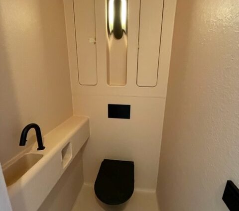 polyester badkamer toilet polyester afwerking