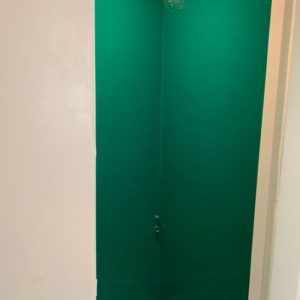 Polyester toilet groen