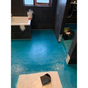 Polyester badkamer vloer waterdicht